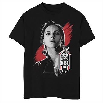 Boys 8-20 Marvel Avengers Endgame Black Widow Tag Portrait Graphic Tee