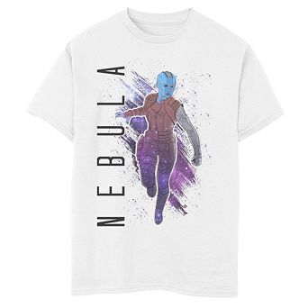 Boys 8-20 Marvel Avengers Endgame Nebula Galaxy Painted Graphic Tee