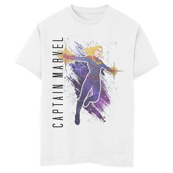 Boys 8-20 Marvel Avengers Endgame Captain Marvel Galaxy Painted Graphic Tee