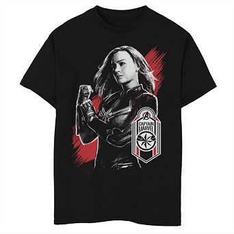 Boys 8-20 Marvel Avengers Endgame Captain Marvel Tag Portrait Graphic Tee