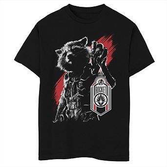 Boys 8-20 Marvel Avengers Endgame Rocket Tag Portrait Graphic Tee