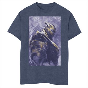 Boys 8-20 Marvel Avengers Endgame Thanos Painted Poster Graphic Tee