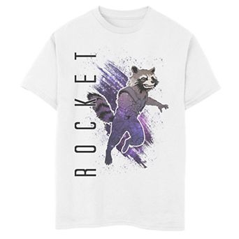 Boys 8-20 Marvel Avengers Endgame Rocket Galaxy Painted Graphic Tee