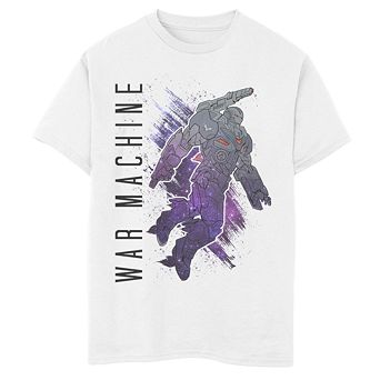 Boys 8-20 Marvel Avengers Endgame War Machine Galaxy Painted Graphic Tee