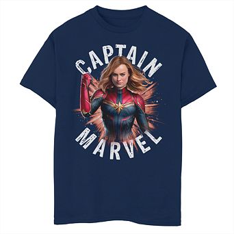 Boys 8-20 Marvel Avengers Endgame Captain Marvel Burst Graphic Tee