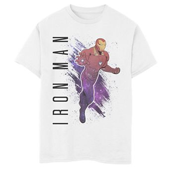 Boys 8-20 Marvel Avengers Endgame Iron Man Galaxy Painted Graphic Tee