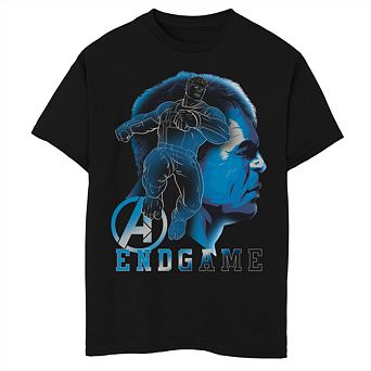 Boys 8-20 Marvel Avengers Endgame Hulk Profile Portrait Graphic Tee