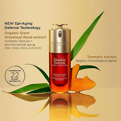 Clarins DOUBLE SERUM To Firm, Boost Radiance & Refine Pores