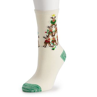 Women's SHINE Holiday Crew Socks