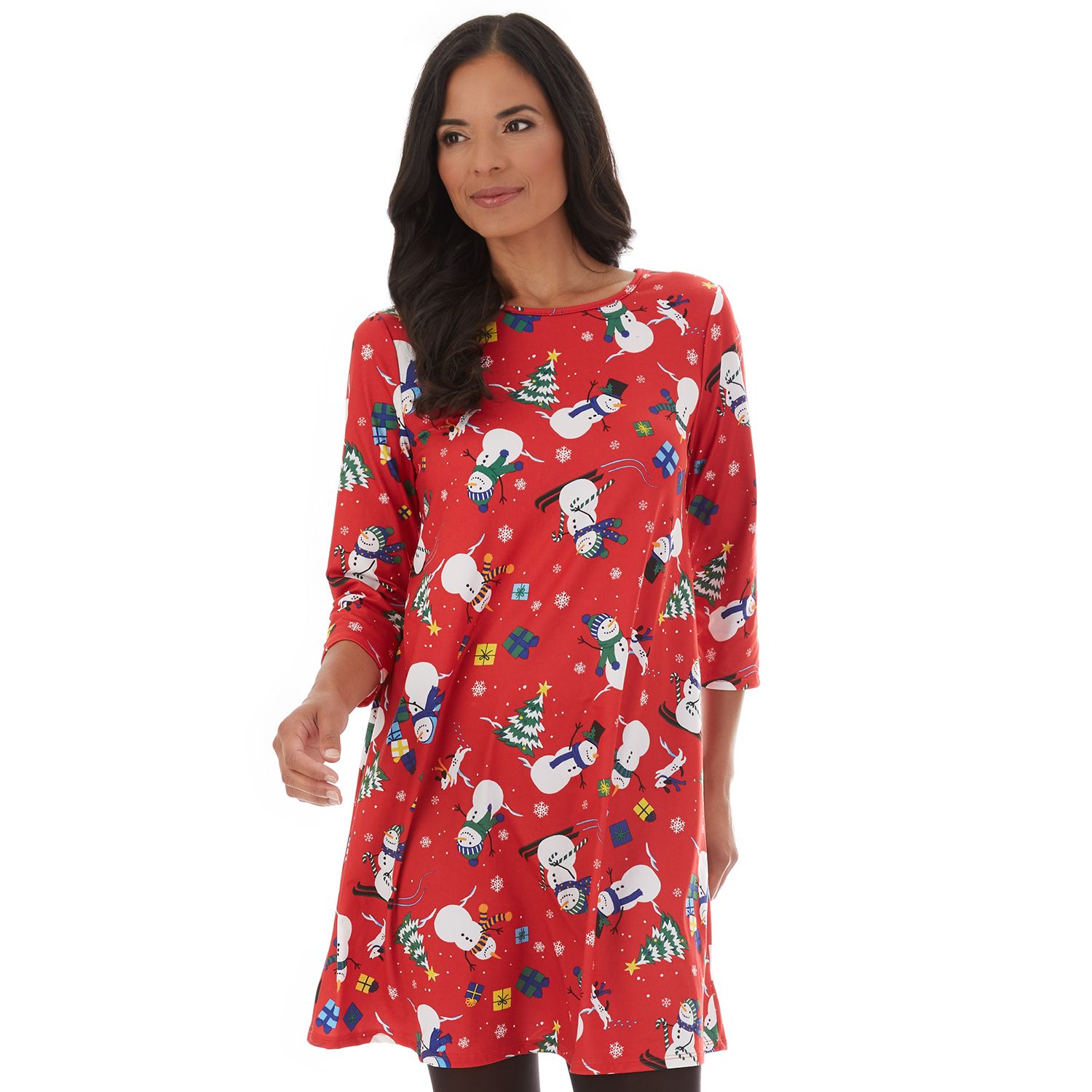 navy dress with red flowers