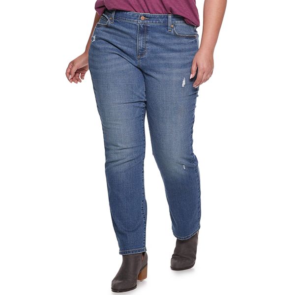 Plus Size SONOMA Goods for Life™ Slim Straight Leg Jeans