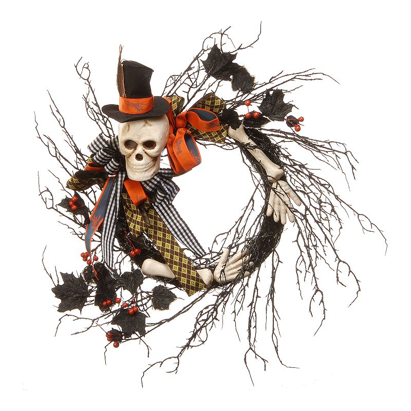 48915608 National Tree Company Halloween Skeleton Wreath, B sku 48915608