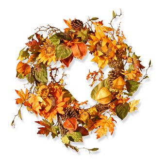 National Tree Company Sunflower Autumn Wreath