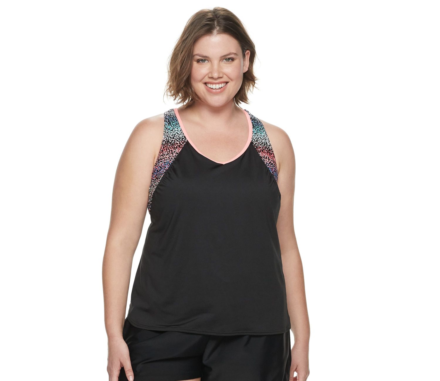 women's zeroxposur ruched tankini top