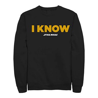 Men's Star Wars I Know Simple Fleece Sweater