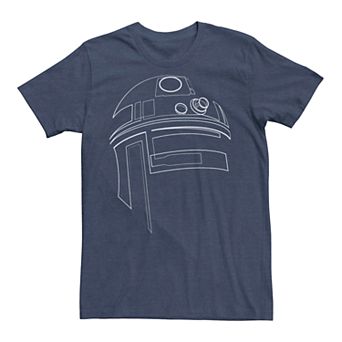 Men's Star Wars Simple R2-D2 Outline Graphic Tee
