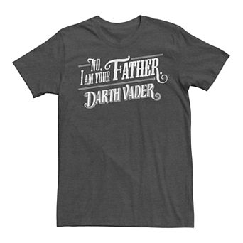 Men's Star Wars No, I Am Your Father Darth Vader Quote Graphic Tee