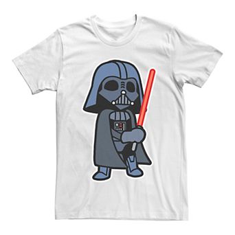 Men's Star Wars Darth Vader Cartoon Style Graphic Tee