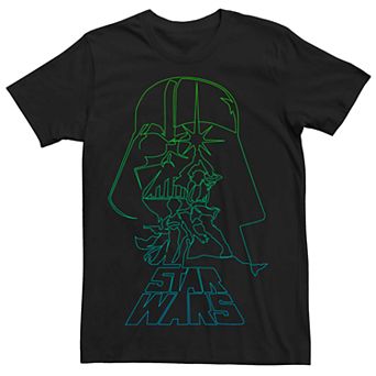 Men's Star Wars Classic Poster Neon Outline Graphic Tee