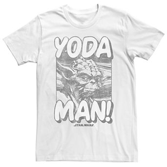 Men's Star Wars Yoda Man Poster Graphic Tee