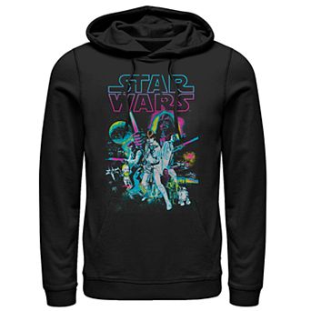 Men's Star Wars A New Hope Neon Poster Hoodie