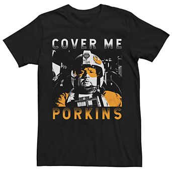 Men's Star Wars Cover Me Porkins Poster Tee