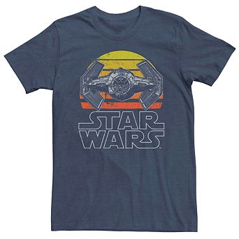 Men's Star Wars Tie Fighter Retro Sunset Tee