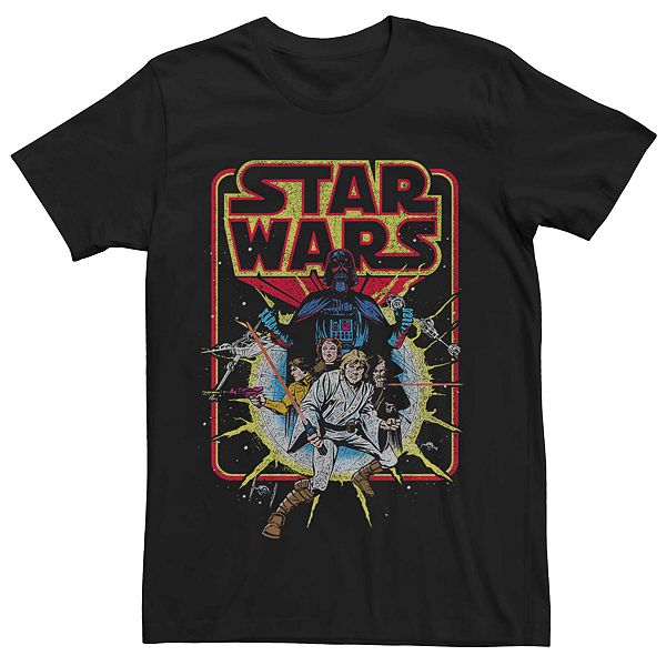 Men's Star Wars Old School Comic-Style Tee