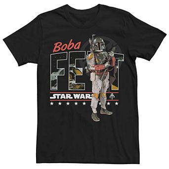 Men's Star Wars Boba Fett Logo Poster Graphic Tee
