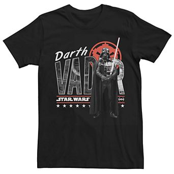 Men's Star Wars Darth Vader Logo Portrait Graphic Tee