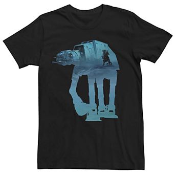 Men's Star Wars At-At Tauntaun Scene Fill Graphic Tee