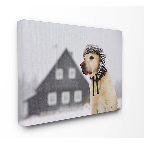 Stupell Home Decor Nordic Vibes Golden Retriever Dog Canvas Wall Art