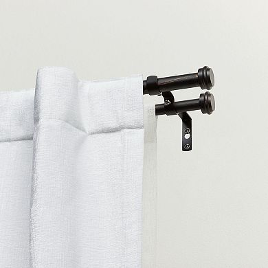 Exclusive Home Topper Double Curtain Rod