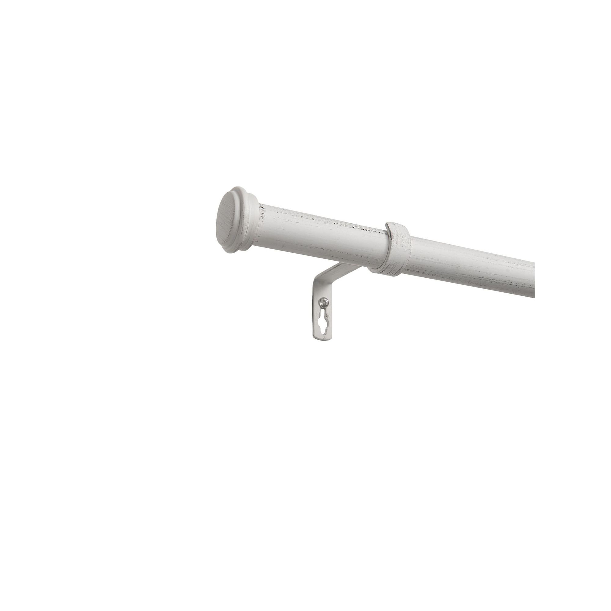 Exclusive Home Topper Indoor Outdoor 1-in. Curtain Rod, Distressed White