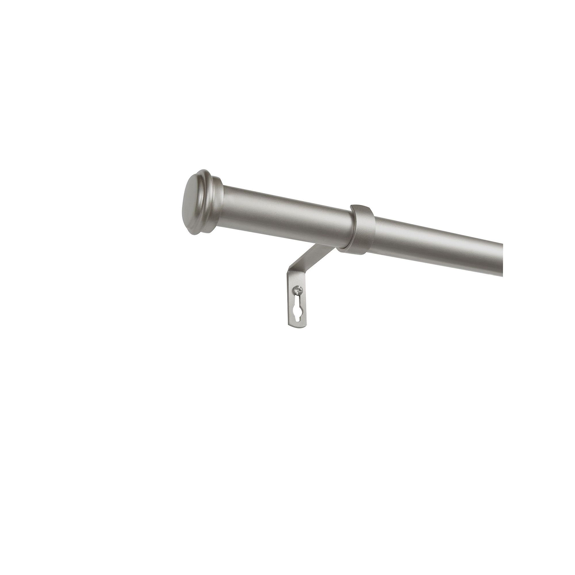 Exclusive Home Topper Indoor Outdoor 1-in. Curtain Rod, Matte Silver