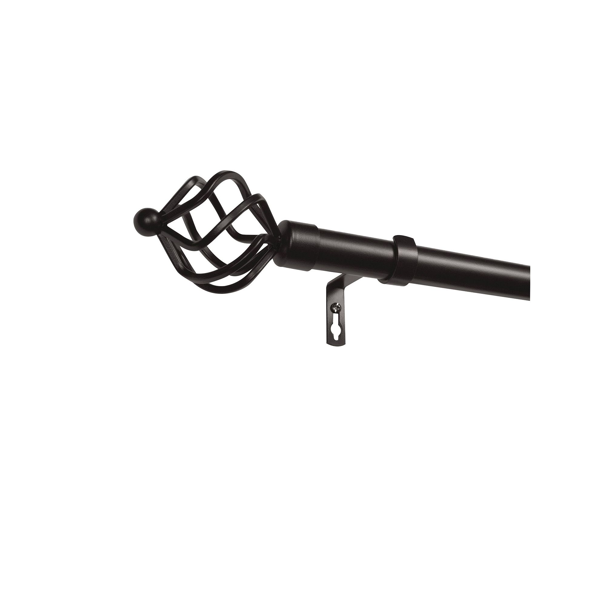 Exclusive Home Torch Indoor Outdoor 1-in. Curtain Rod, Matte Bronze