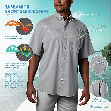 Men's Columbia PFG UPF 40 Tamiami™ II Short Sleeve Button-Down Shirt