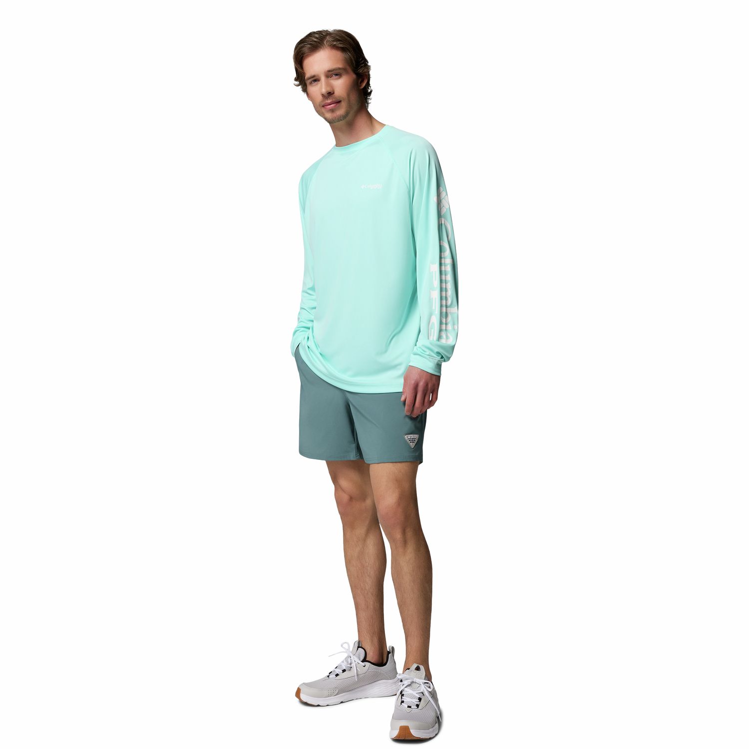 Pantalon Long Femme Columbia PFG - Taille S, Bleu, Neuf Avec étiquettes (UPF 50)