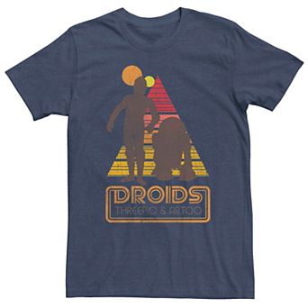 Men's Star Wars Droids Retro Silhouettes Graphic Tee