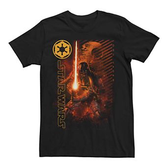 Men's Star Wars Lord Vader Dark Poster Graphic Tee