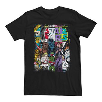 Men's Star Wars Vintage Comic Strip Graphic Tee