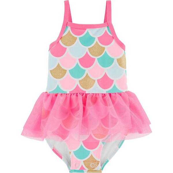 Baby Girl Carter s One Piece Mermaid Tutu Swimsuit