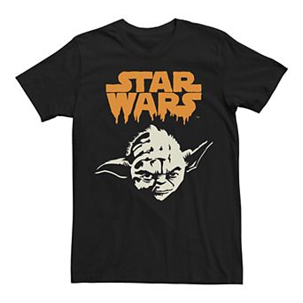 Men's Star Wars Yoda Halloween Logo Graphic Tee
