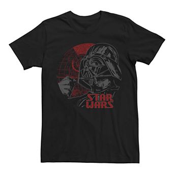Men's Star Wars Darth Vader Death Star Poster Graphic Tee