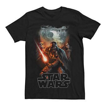 Men's Star Wars Vader Trooper Darth Portrait Graphic Tee