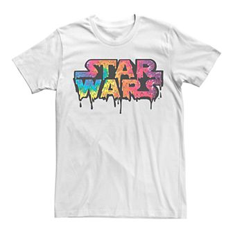 Men's Star Wars Tie Dye Drip Logo Graphic Tee