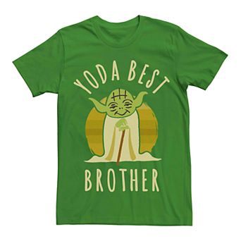 Men's Star Wars Yoda Best Brother Doodle Graphic Tee