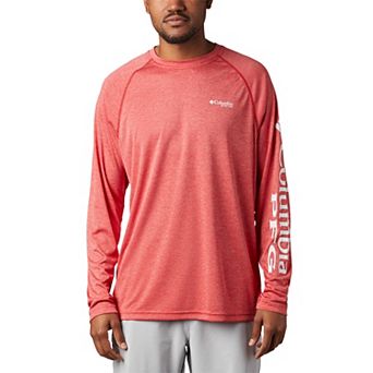 Men's Columbia PFG UPF 50 Terminal Tackle™ Heather Long Sleeve Shirt