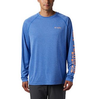 Men's Columbia PFG UPF 50 Terminal Tackle™ Heather Long Sleeve Shirt