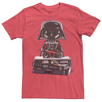 Men's Star Wars Darth Vader Retro VHS Stack Graphic Tee